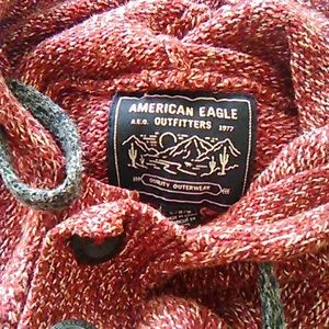 American Eagle Hooded sweatshirt L purple magenta